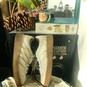 CLOT x ADIDAS | 6.5 | Suede Ivory Panel Metallic Low Top Platform Samba Gazelle